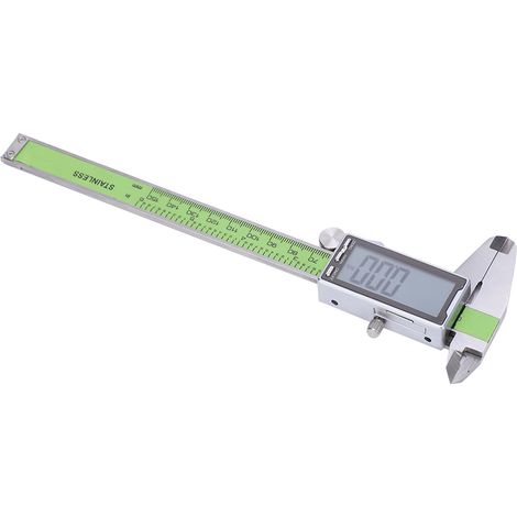 Digitaler Messschieber, präzises elektronisches Lineal aus robustem Edelstahl, 150 mm (1/5)