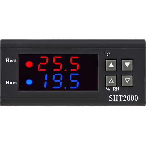 Régulateur de température numérique SHT2000 thermostat intelligent réfrigérateur AC 110220V chauffage/refroidissement/humidification/déshumidification/correction température/correction humidité