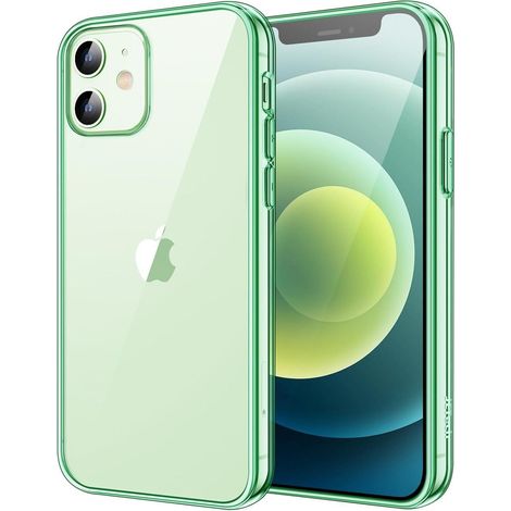Handyhülle iPhone 12 Mini Stoßfest Klar Stoßstange Nachtgrün (1/5)