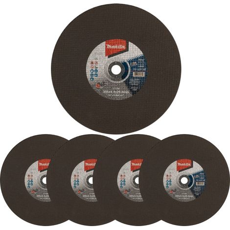 Set von 5 Trennscheiben für Schleifer Ø355mm - MAKITA E-12790-5 (1/3)