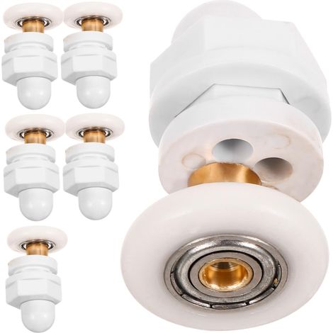 6pcs Sliding Glass Door Casters For Bathroom Replacement Wheels Sliding Door Accessories With Bearings (1/5)