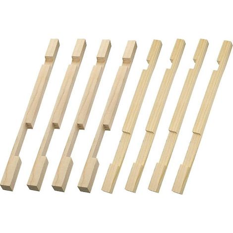 Set mit 8 Bienenstock-Eingangsverkleinerern - Bienenstock-Eingangsschutz aus Holz (1/5)