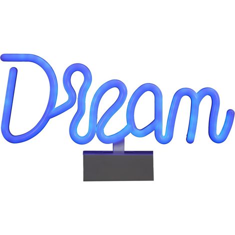 Lampe LED Effet Néon "Dream" 31cm Bleu (1/4)