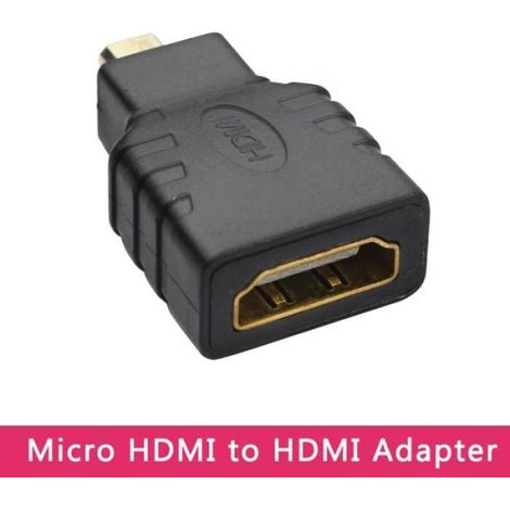 Micro HDMI to HDMI Autre -convertisseur vidéo mâle femelle, adaptateur Micro HDMI et Mini HDMI pour RPI 4 ou RPI Zero (1/4)