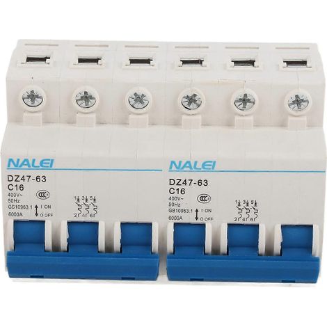 Doppelleistungs-Leistungsschalter, DIN-Führungsschiene, Mikroverriegelung 3P+3P, manueller Umschalter, 6000 A, AC 400 V