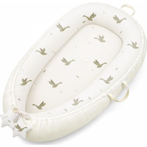Susurration Cocoon Newborn Baby 50 x 90 cm Reducer Baby Cocoon and Birth Moses Basket Swaddle Waffle Soft Nest Soft and Breathable for Baby Crib (Apricot) (1/5)