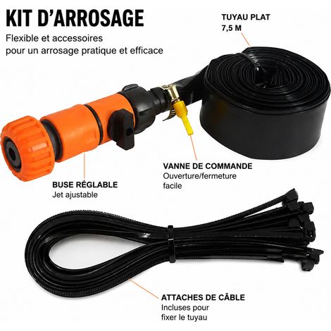 Arroseur pour trampoline et jardin en PE orange 12 m orange 12 300 g – Livraison gratuite