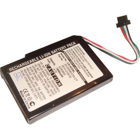 vhbw Battery compatible with Navman Pin 570 GPS Navigation System Sat Nav (1600 mAh, 3.7 V, Li-Ion)
