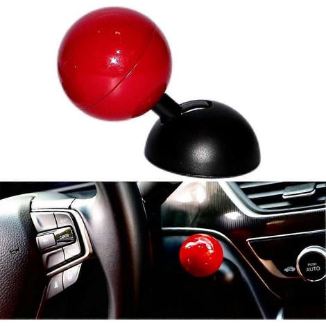 Bouton de démarrage universel pour voiture avec autocollant décoratif à bascule style club de baseball (1/5)