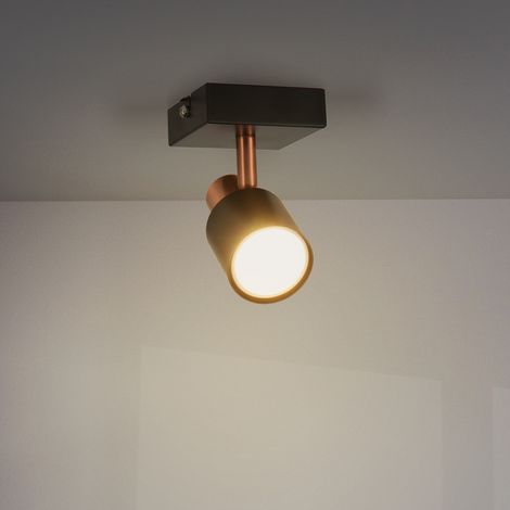 IluminaShop - Lampara de Techo Serie Gold 1 Focos GU10 (1/3)