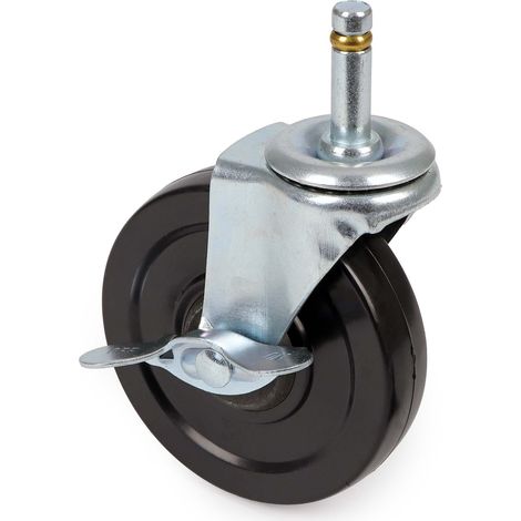 Wiltec Ersatzteil für Plattenheber bis max. 68 kg - Lenkrolle - Ersatz Rolle für Paneelheber Höhe 140-350 cm, max. Breite 2,90 m, Trockenbau Montagehilfe 1-Mann-Bedienung