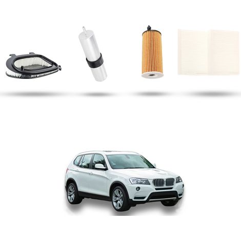 Kit tagliando 4 filtri compatibile con Bmw x3 (F25) 20dx 135kw dal 2010 al 2014 (1/5)