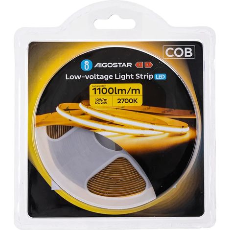 Ruban LED intérieur aigostar b10301pb7 5m blanc chaud (1/3)