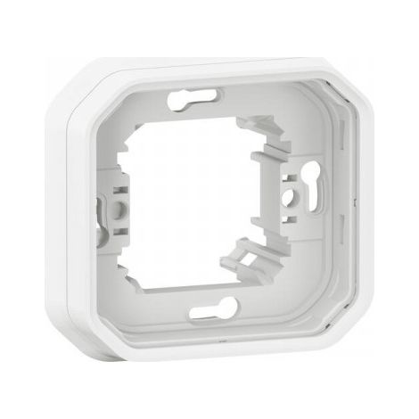 SUPPORT PLAQUE ÉTANCHE POUR MONTAGE ENCASTRÉ 1 POSTE PLEXO - BLANC LEGRAND LEG069692L (1/6)