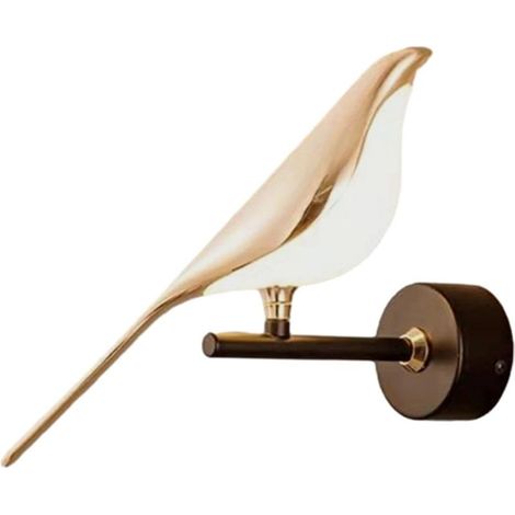 Applique Murale Applique Murale Maison Chevet Appliques Intérieures Éclairage Mural LED Appliques Murales pour Grange Escalier Chambre Bureau, Une lumière Chaude d'oiseau (1/5)