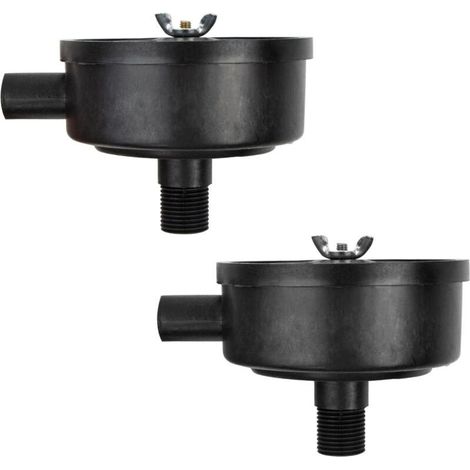Filtre silencieux pour compresseur d'air 1/2' – 20mm mâle – Plastique durable – Réduit le bruit et prolonge la durée de vie (1/5)