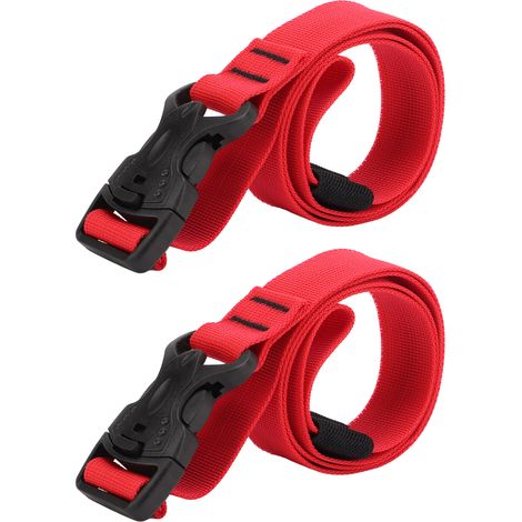 Verstellbarer Schnellverschluss-Aufbewahrungsgurt (2 Stück) mit 2 Griffen, ideal für Camping und Gepäck (1,5 m / 59 Zoll). (1/5)