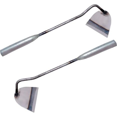 2pièces Outils De Jardinage Acier Inoxydable De Petites Houes Portables pour Désherber Et Planter Accessoires pour Jardinage à Domicile (1/5)