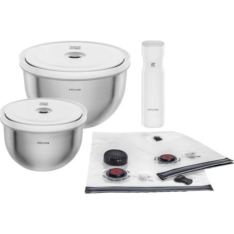 Accessoire de cuisine Zwilling fresh & save bowl vakuum starter-set 9.tlg. inox 9 pièces (1/3)