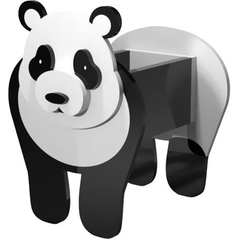 Maceta con forma de panda para manualidades, 3424 cm, con soportes para semillas, ideal para decorar el jardín y la oficina, perfecta para suculentas. (1/5)