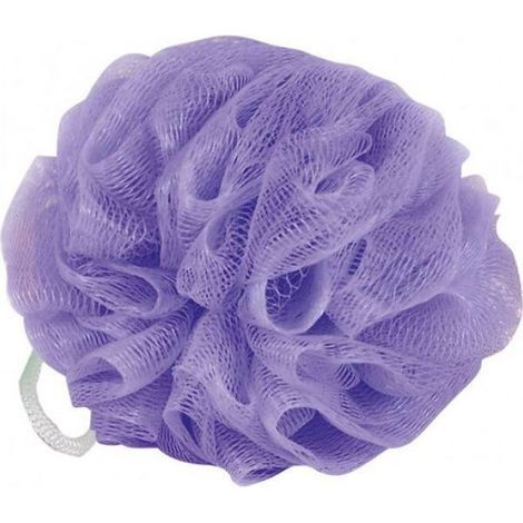 Éponge De Bain - Nylon - Diamètre 14 5 Cm - Avec Crochet De Suspension - 1 Pièce