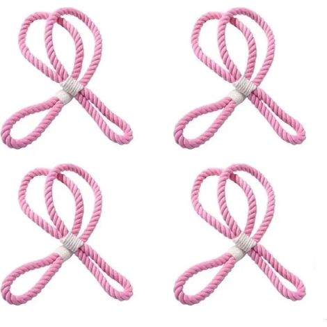 270F Vorhang-Raffhalter, 4 Stück, zur Raumoptimierung zu Hause und im Büro (Pink)