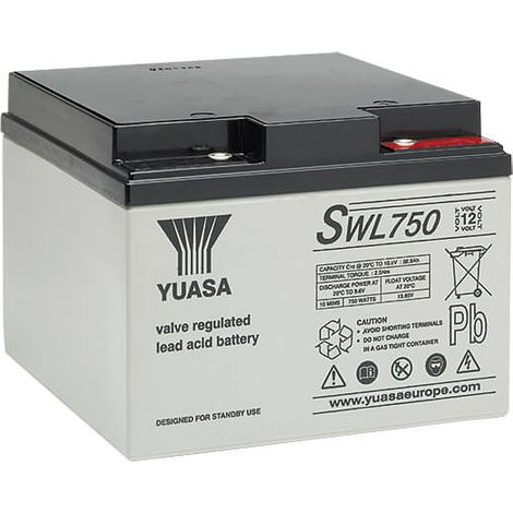 Batteria al piombo ermetica 12V 24Ah - Yuasa SWL750
