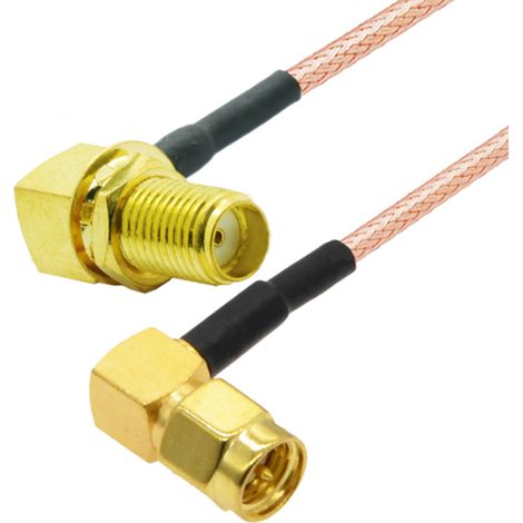 Cavo pigtail SMA con connettore RA / presa SMA RA RG316 da 50 cm
