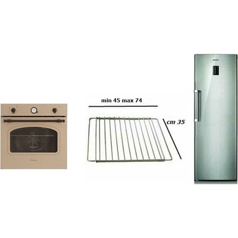 RIPIANO GRIGLIA FORNO FRIGORIFERO UNIVERSALE REGOLABILE GRANDE CM 35X 48 / 74