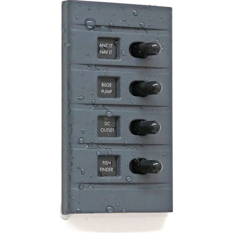 Tableau électrique Plastimo 4 way switch panel 15A 12V