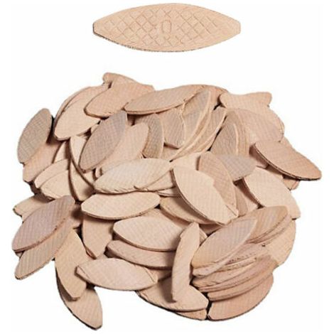 （une centaine de pièces）Lamello en Qualité de Menuisier/Plaques de Raccordement/Chevilles Plates/Connecteurs Bois Hêtre，Outil d'amarrage, couleur bois (1/5)