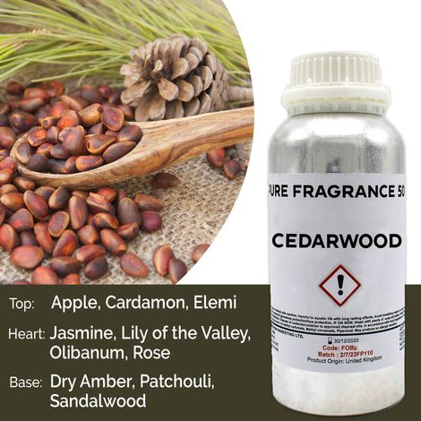 Huile parfumée pure de bois de cèdre - 500 ml- Vendu par 1