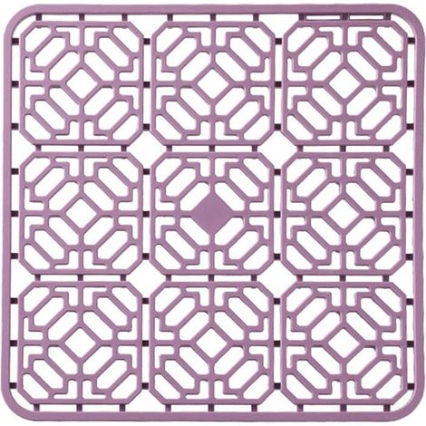 Ecleanfy - Tapis d'évier en silicone pour évier de cuisine Grille de protection pliable résistante à la chaleur Grille de séchage (1/4)