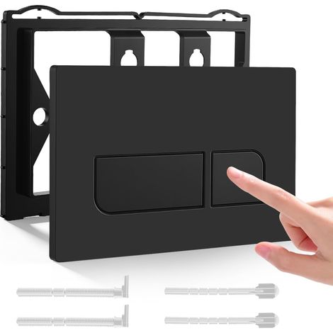 Plaque de Commande WC Suspendu, Plaque de Déclenchement Geberit Wcà Double Chasse d’Eau, Compatible avec GEBERIT SIGMA01/20/21/30/50 UP300/321, Plaque de Commande WC Suspendu (noir) (1/5)