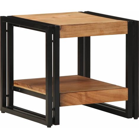 Couchtisch Braun 40 x 40 x 38 cm Massivholz Akazie
