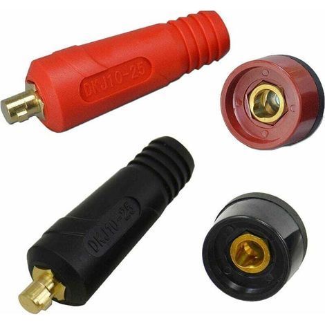 Kit di connettori per pannello cavi saldabili, 4 pezzi, connettore rapido da 200 Amp (DKJ10-25 e DKZ10-25) (1/4)