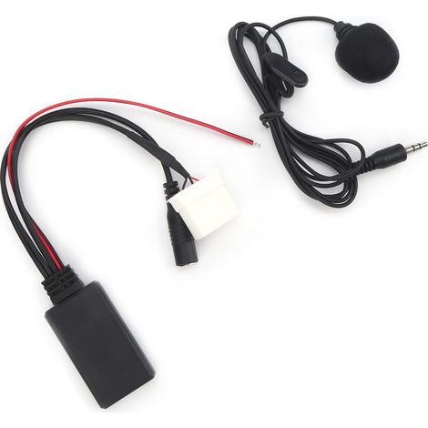 Adaptateur audio Bluetooth stéréo voiture avec micro mains libres, câble extension pour autoradio Mazda 2 3 5 6 MX5 RX8 à partir de 2006 (1/5)