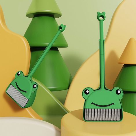 Broom - Dustpan - Polypropylene - 51x16x13 Cm - Click-To-Connect Design - Stand-Up Storage - Pour Enfants - 1 Set (1/5)