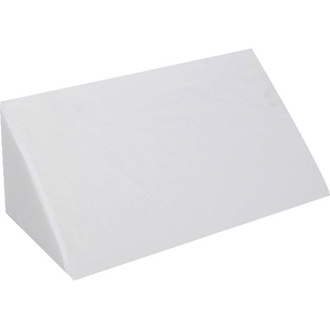 Oreiller médical surélevé, oreiller en mousse haute densité, oreiller triangulaire pour le sommeil, coussin triangulaire en mousse, coussin triangulaire blanc-AquaForge (1/5)