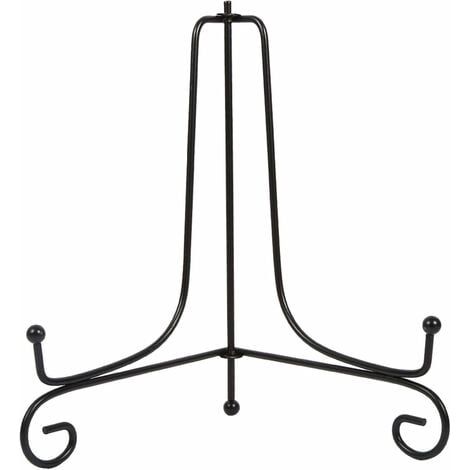 TONYSA Iron Display Stand, Funeral Plaque Easel, 1 Piece Black Plaque Holder for Display, Photo Frame Holder, Classic Iron Easel Display Stand for Plaque (8 inch) (1/3)