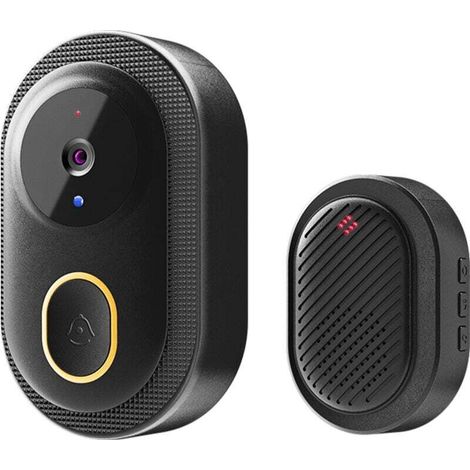 Smart Doorbell Ring Door Camera infrarouge Night Viewing WiFi Wiless Video Video Bell Interphone Interphone Interphone A audio Long Transmission Range pour Villa Home Office Apartment Utilisation (1/4)