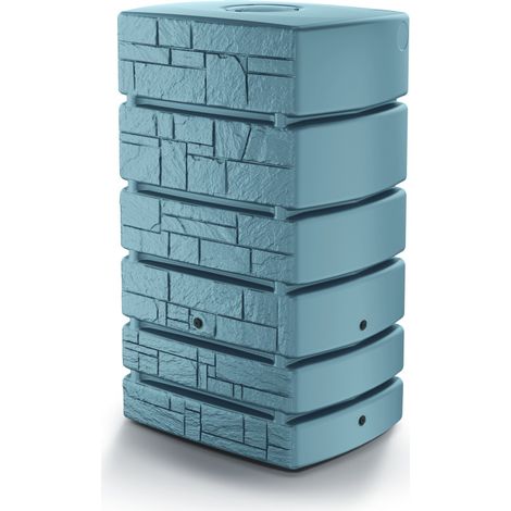 Prosperplast Regenwassertank Tower Stone grau 500 L mit Wasserhahn