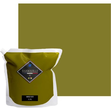 Peinture acrylique velours murs et plafonds 2,5L Vert Kaki Brexit
