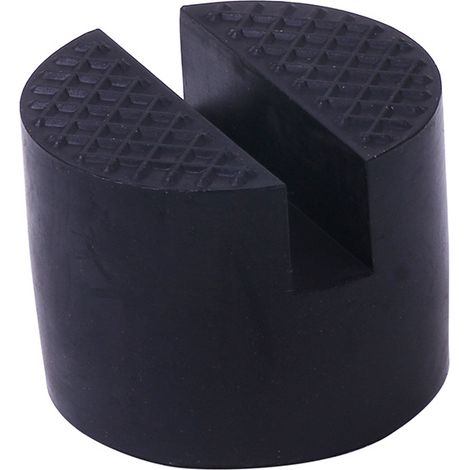 Lot de 2 blocs de protection en caoutchouc pour cric hydraulique de voiture, protection du soubassement lors du levage (noir) - 5 x 5 x 3,8 cm (1/3)