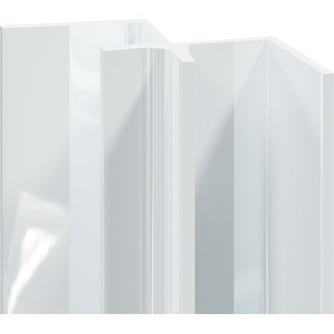 WholePanel 10mm White Aluminium Wall Panel Internal Corner Trim (1/5)