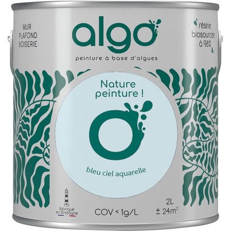 peinture écologique 2 l bleu ciel aquarelle - algo