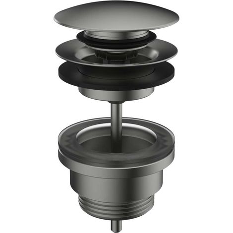 Laufen Sistema di scarico - Scarico lavabo, Click-clack, acciaio spazzolato H3709890901041