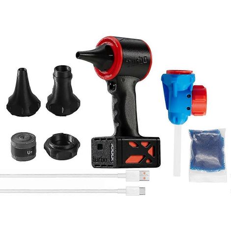 Ventilateur turbo portable 130 000 tr/min 28 000 Pa, souffleur d'air puissant, aspirateur, moteur sans balais haute vitesse + kit jouet (1/5)