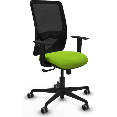 Silla de oficina piqueras y crespo Zulema negro tejido malla (1/2)