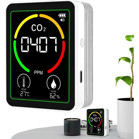 Jauge de qualité de l'air - Mesure numérique de l'humidité et de la température Jauge de qualité de l'air de précision pour intérieur, chambre (1/5)